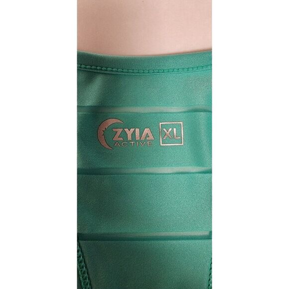 Zyia Active Mesh Convertible Racerback Workout Top Size XL Color Teal NWT - Picture 7 of 9